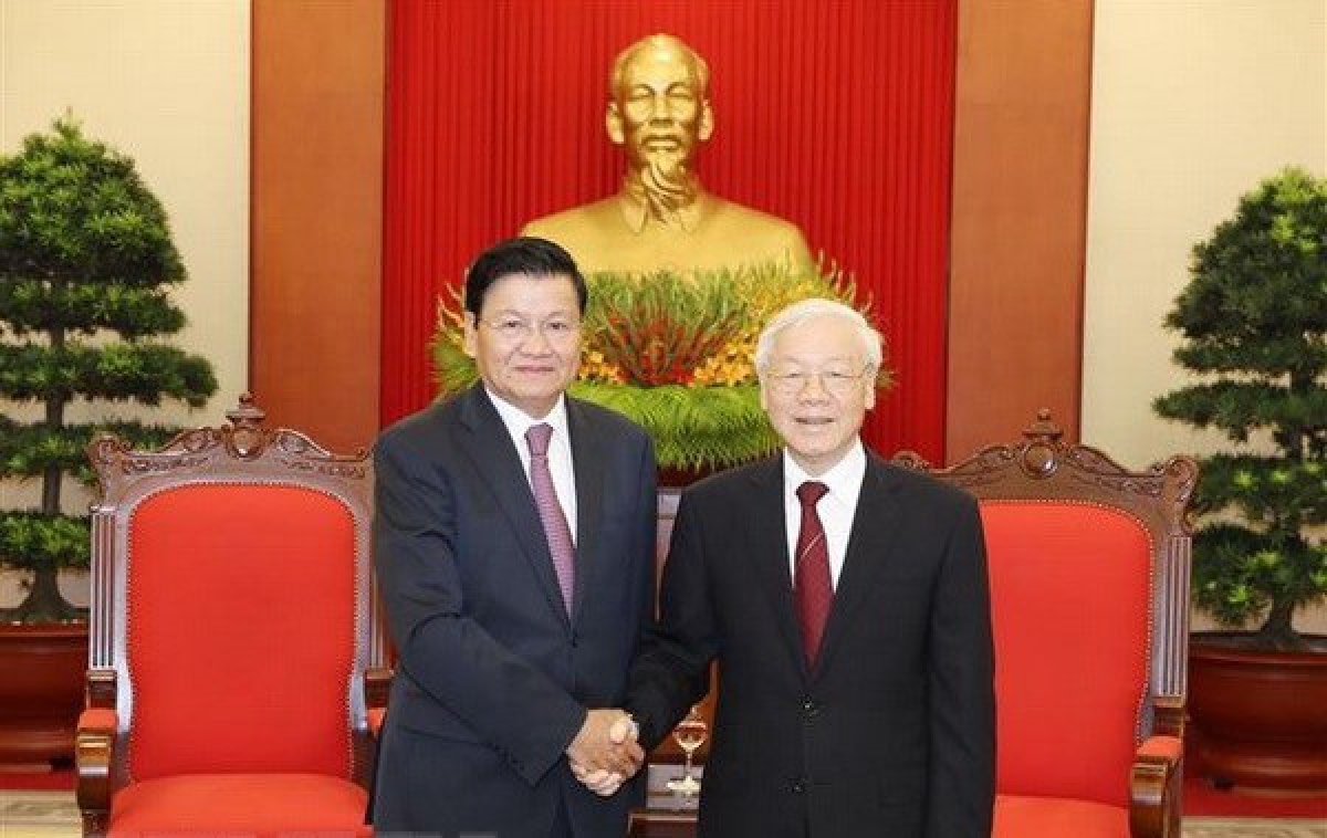 Hôm nay, Tổng Bí thư Nguyễn Phú Trọng dự Lễ kỷ niệm 60 năm quan hệ Việt- Lào